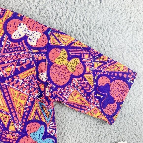Lularoe IRMA Disney Women Extra Small NEW Minnie Mouse Colorful High Low Hem NWT - Picture 4 of 12